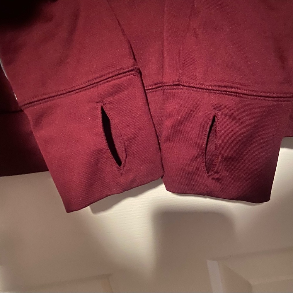 PINK Burgundy Zip pullover - Picture 5 of 7
